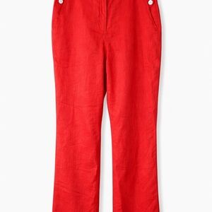 Orange Rag & Bone Linen Blend Trousers Size 10